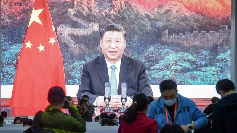 رئیس جمهور چین ‘اقتصاد عظیم’ کشورش را به روی تجارت خارجی می‌گشاید