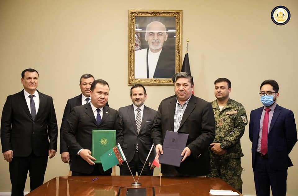 پلان امنیتی خط لوله گاز تاپی بین افغانستان و ترکمنستان امضا شد