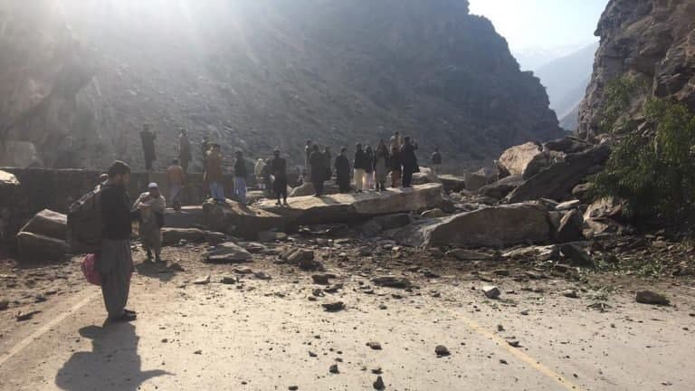 شاهراه‌ کابل – جلال‌آباد به‌دلیل لغزش کوه مسدود شد
