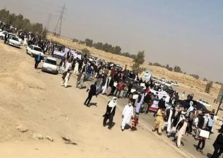 تجمع در سیستان و بلوچستان برای حقابه هیرمند