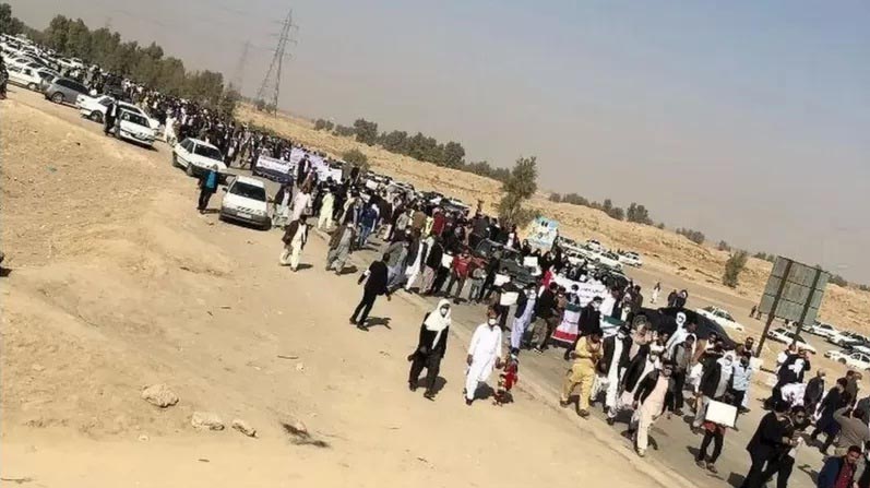 تجمع در سیستان و بلوچستان برای حقابه هیرمند