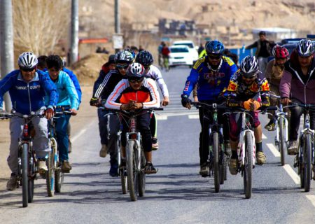 مسابقات منتخب بایسکل‌رانی در بامیان برگزار شد
