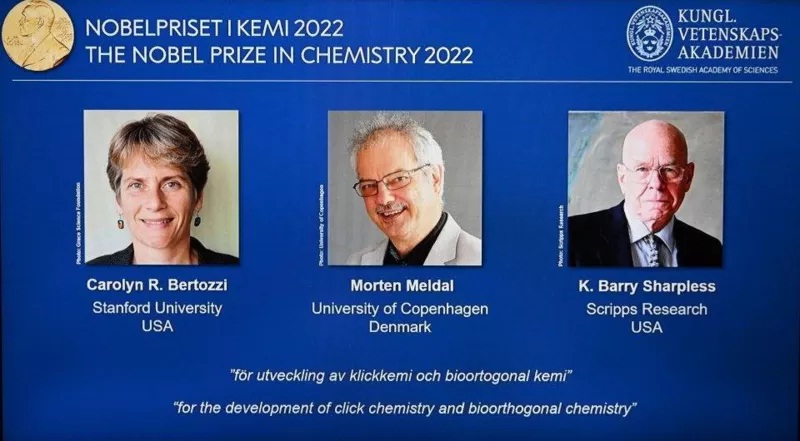 جایزه نوبل شیمی به سه محقق روش نوین پیوند زدن ملکول‌ها تعلق گرفت