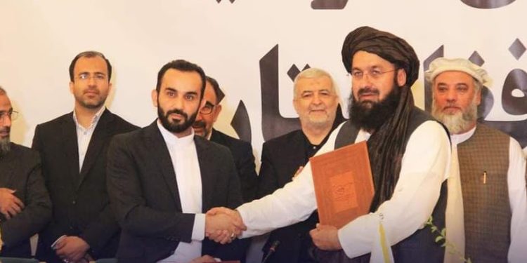 قرارداد استفاده از قطعه سوم خط آهن خواف – هرات میان طالبان و ایران امضا شد