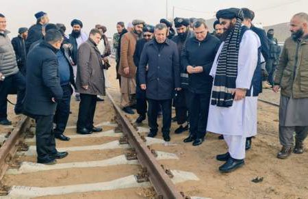 بازدید وزیران خارجه ترکمنستان و طالبان از بندر تورغندی در هرات