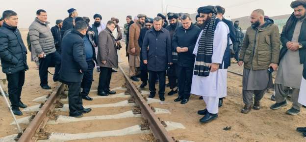 بازدید وزیران خارجه ترکمنستان و طالبان از بندر تورغندی در هرات