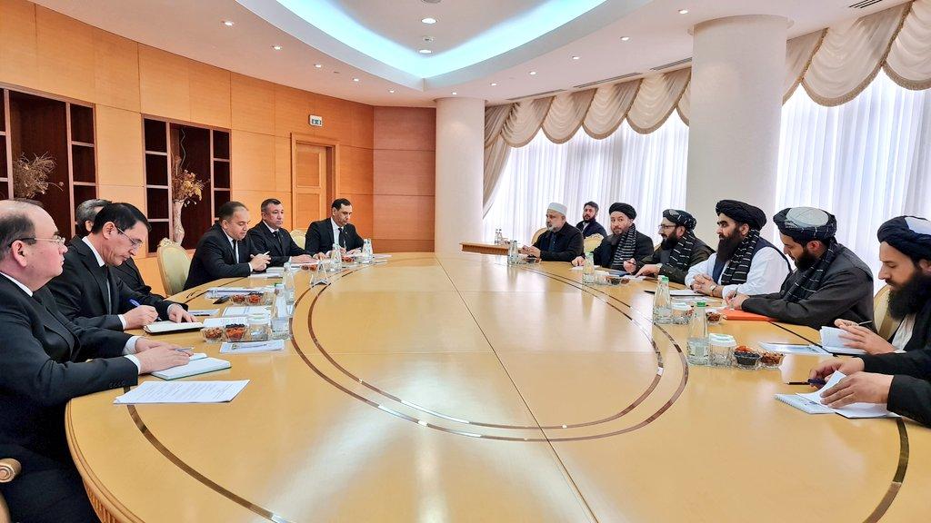 امیرخان متقی در عشق‌آباد با وزیر خارجه ترکمنستان دیدار کرد