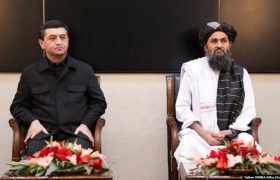 ملا عبدالغنی برادر در کابل با معاون صدراعظم قزاقستان دیدار کرد